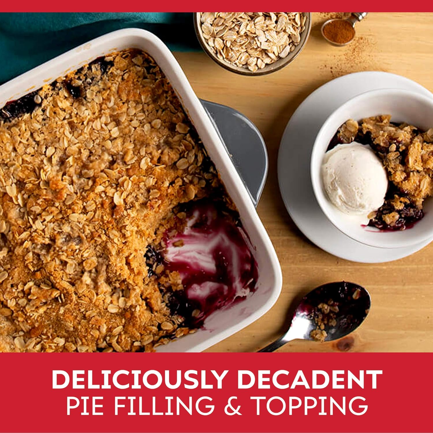 Duncan Hines Comstock Blueberry Pie Filling and Topping, 21 oz. (Pack of 8)