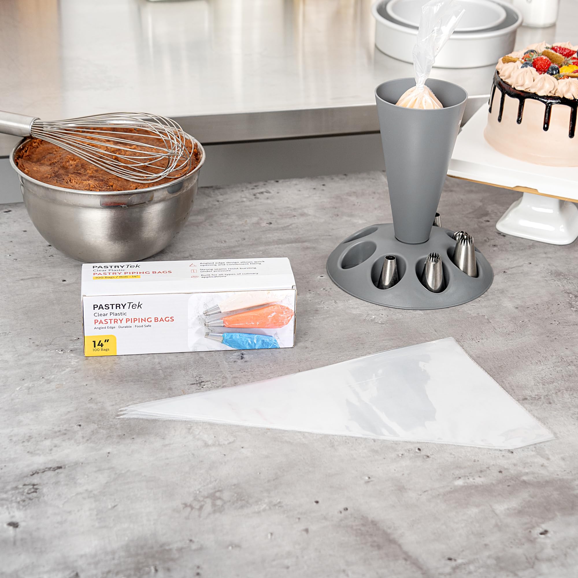 Restaurantware Einweg-Spritzbeutel aus Kunststoff, transparent, 40 Stück
