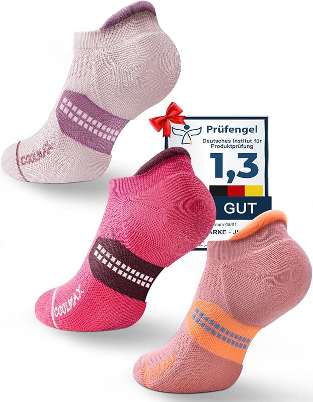 Juclise para mujer Coolmax Bamboo Viscose Compression Running No Show medias atléticos, antihumedad que absorbe las ampollas