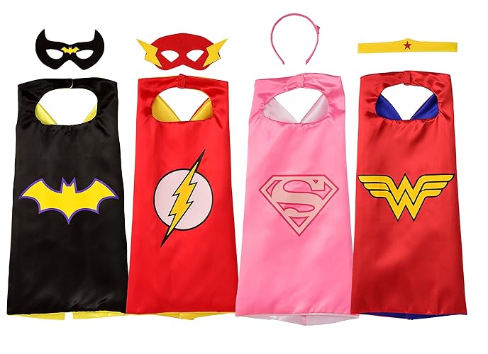 Rubies DC Comics Superheroes: Superhero Cape and Accessory Set for Kids, Girl's One Size