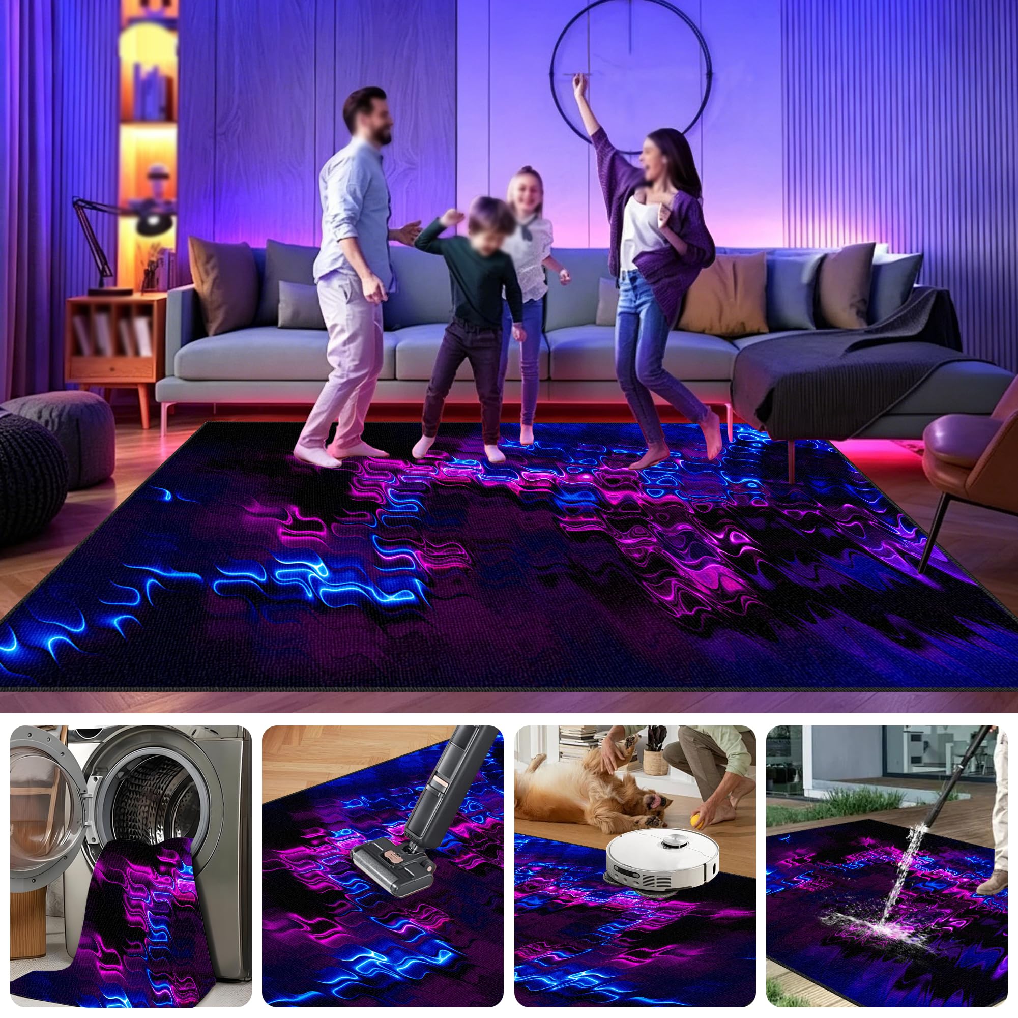 Dywan do sypialni Gaming Mata do gier na krzesło komputerowe 100 x 160 cm Antypoślizgowy dywan krzesło do gier na salę zabaw Dywan do salonu dla graczy Chłopiec