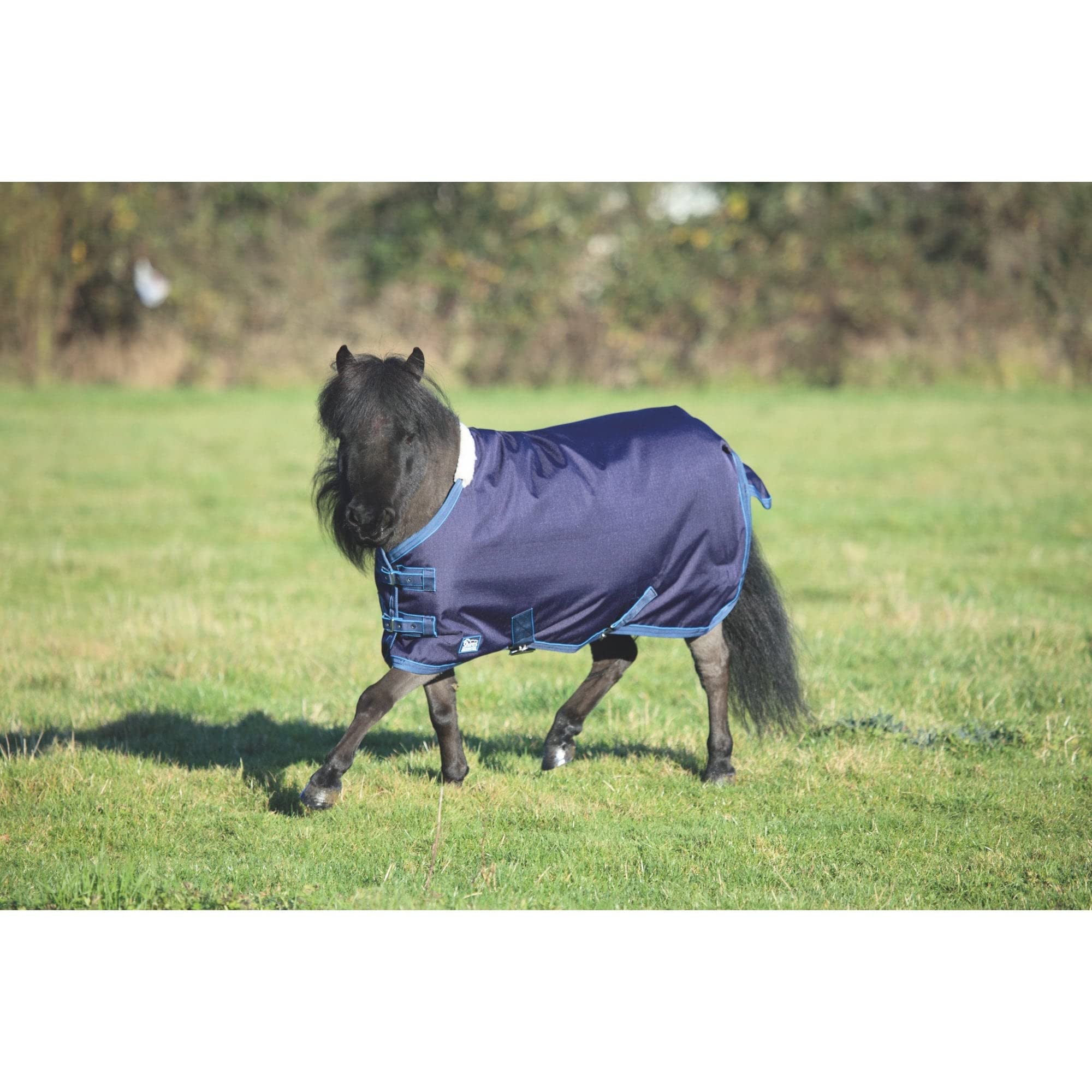 Shires Tempest Original Lite Mini Turnout Rug - Navy Blue 3ft9