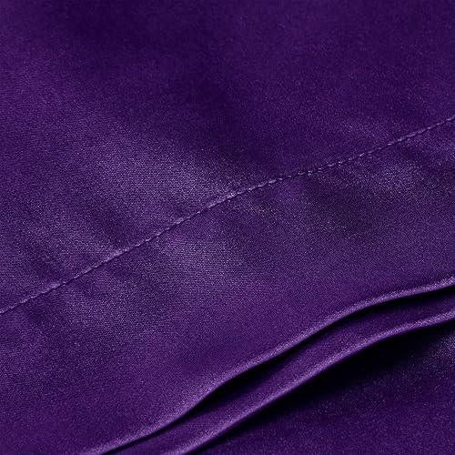 Miniatura 2 de Konnect - Juego de 2 fundas de almohada turcas sedosas para cabello y piel, paquete de 2 fundas de almohada Queen con cierre de sobre, satén turco