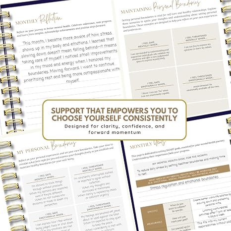 Mental Health Journal for Women and Men: Thrive - Advanced Toolkit for Introspection and Personal Growth - Guided Journal for Self-Reflection and Improve Well-Being - Mental Mealth Gifts