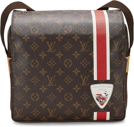 Pre-loved Brown China Run Monogram Canvas Naviglio, Brown