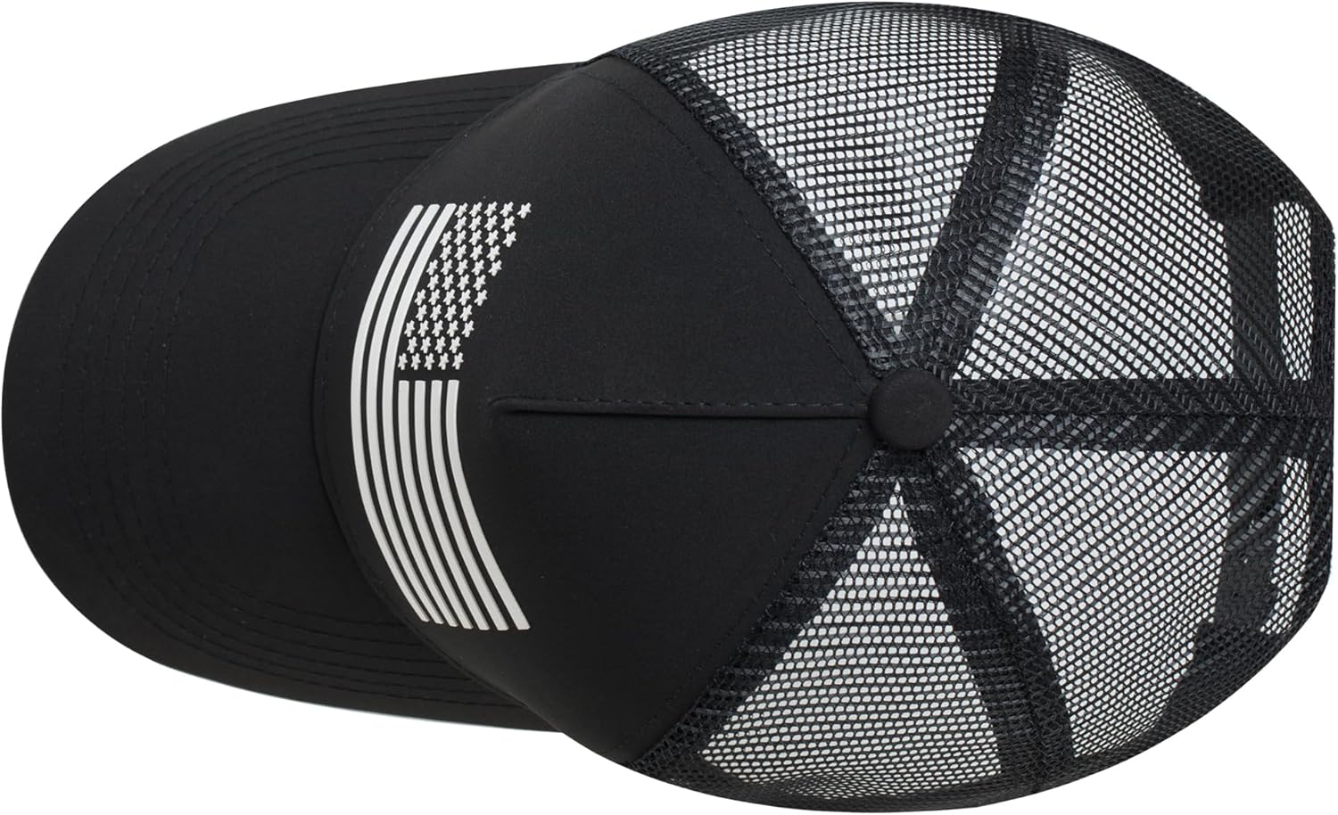 IIN American Flag Mesh Baseball Cap, Patriotic Trucker Hat for Men Women, Quick-Dry Breathable Design, Adjustable Snapback - Image 4