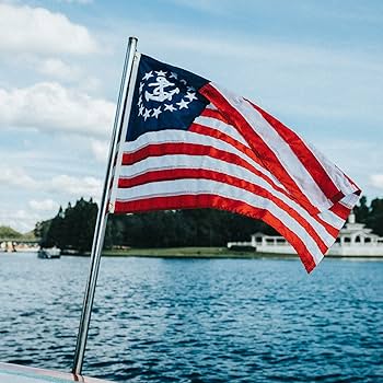 BABYL フラッグ Amazon.com : SYII US Yacht Ensign Sewn Boat Flag 12x18 Inch