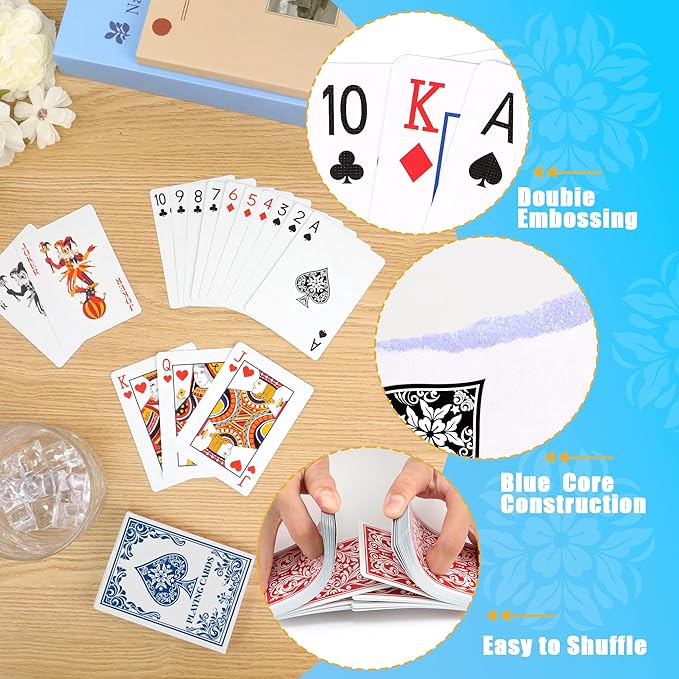 Playing Cards 12 Paquetes, 12 Barajas de Poker Tamaño Estándar miniatura 4