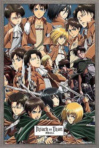 Miniatura 55 de Trends International Attack on Titan - Póster de pared, 22.375 x 34 pulgadas, póster y paquete de montaje