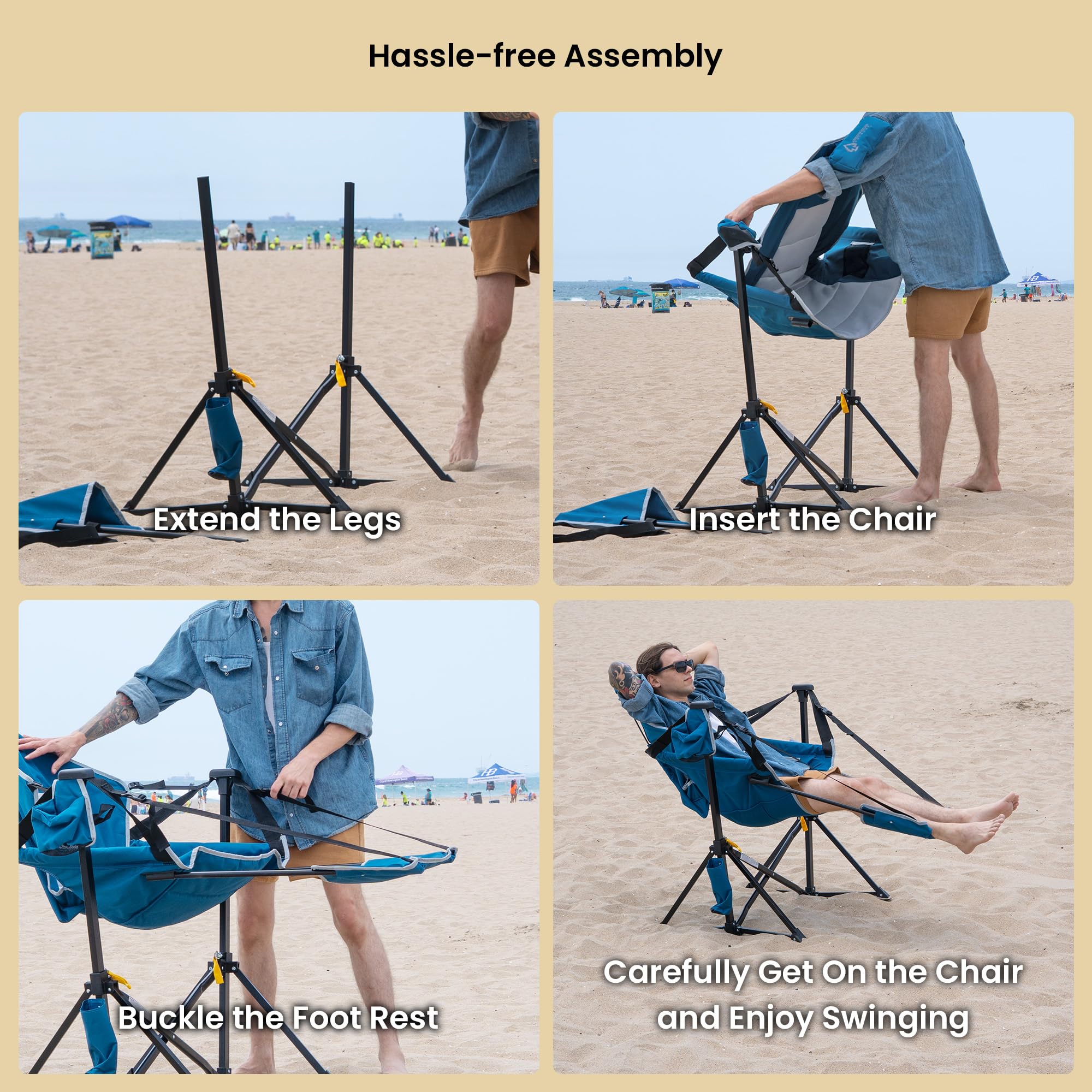 Amazon.co.jp: ARROWHEAD OUTDOOR 折りたたみ式ハンモックチェア