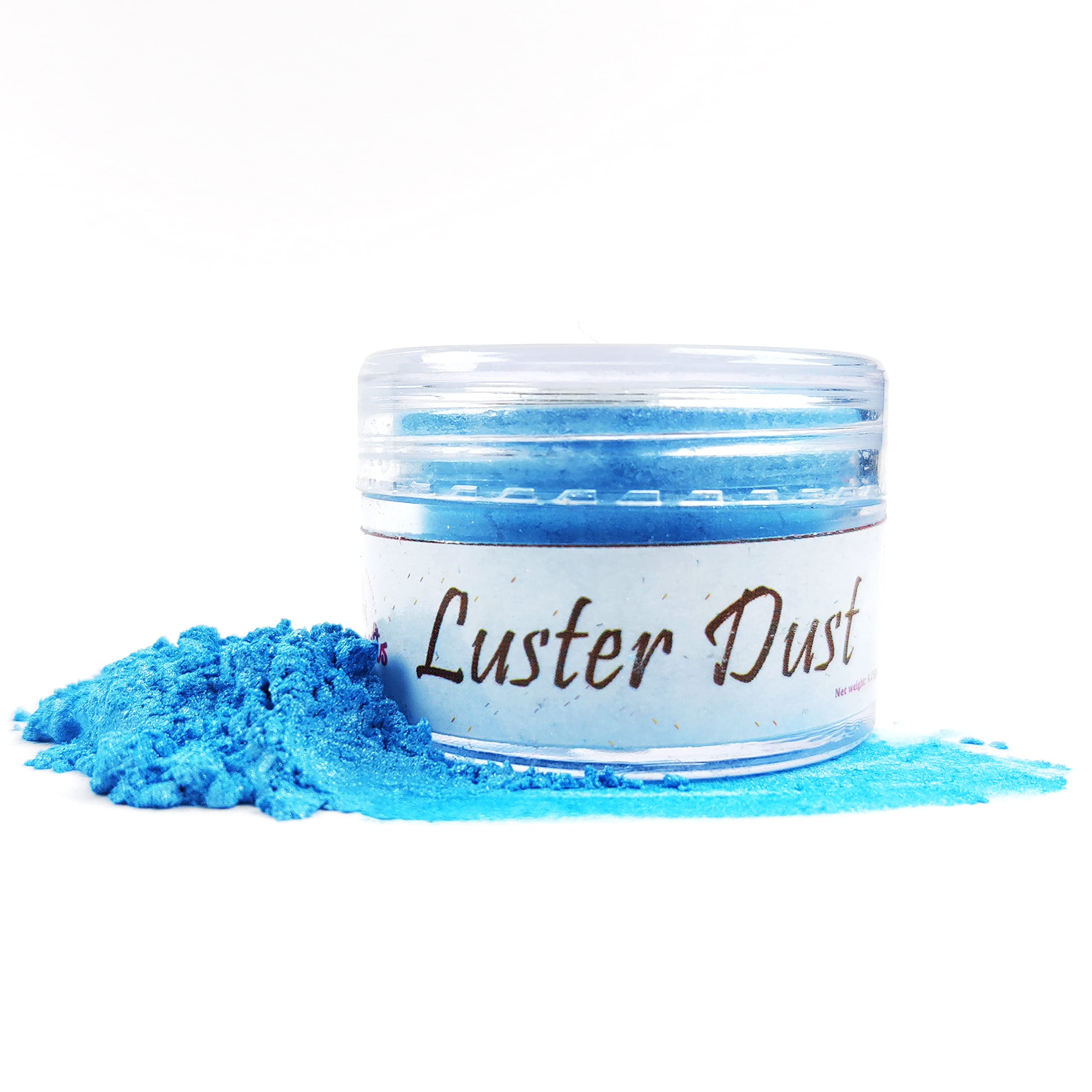 Encrust Ventures Tasty crafts Luster Dust | Pearl Dust | Edible Product for Cake Décor | Sparkling Effect | topping | Glittering Shiner Dust | For Decorative Use, 4.25 gm - Light Blue - Image 5 thumbnail