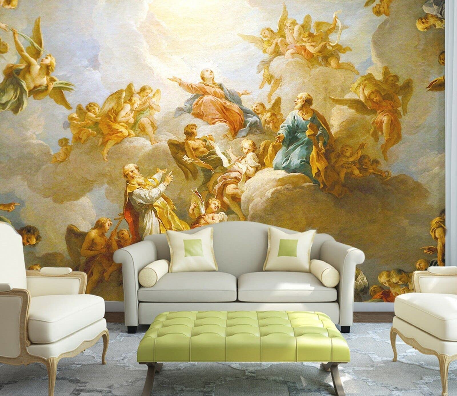 Produktbild von GDJSMIN 3D Wandbild - 80×120 Cm Deko Für Wohnzimmer In Türkis, Wanddeko