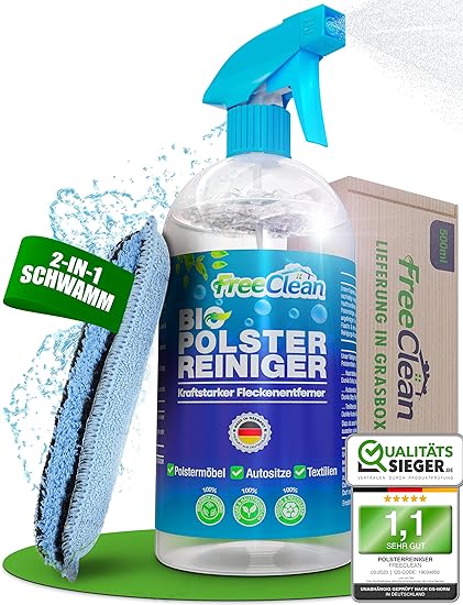 NEU FreeClean Bio Polsterreiniger Set 500 ml [EXTRA STARK OHNE CHEMIE