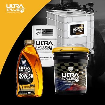 4T 20W-50 Full Synthetic Motorcycle Oil JASO MA2 API SN 6 Quarts | Maximum high-heat protection, ultimate wear defense, and flawless wet-clutch performance for heavy-duty 4-stroke engines