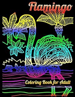 Flamingo Coloring Book for Adults: Best Adult Coloring Book with Fun, Easy,flower pattern and Relaxing Coloring Pages