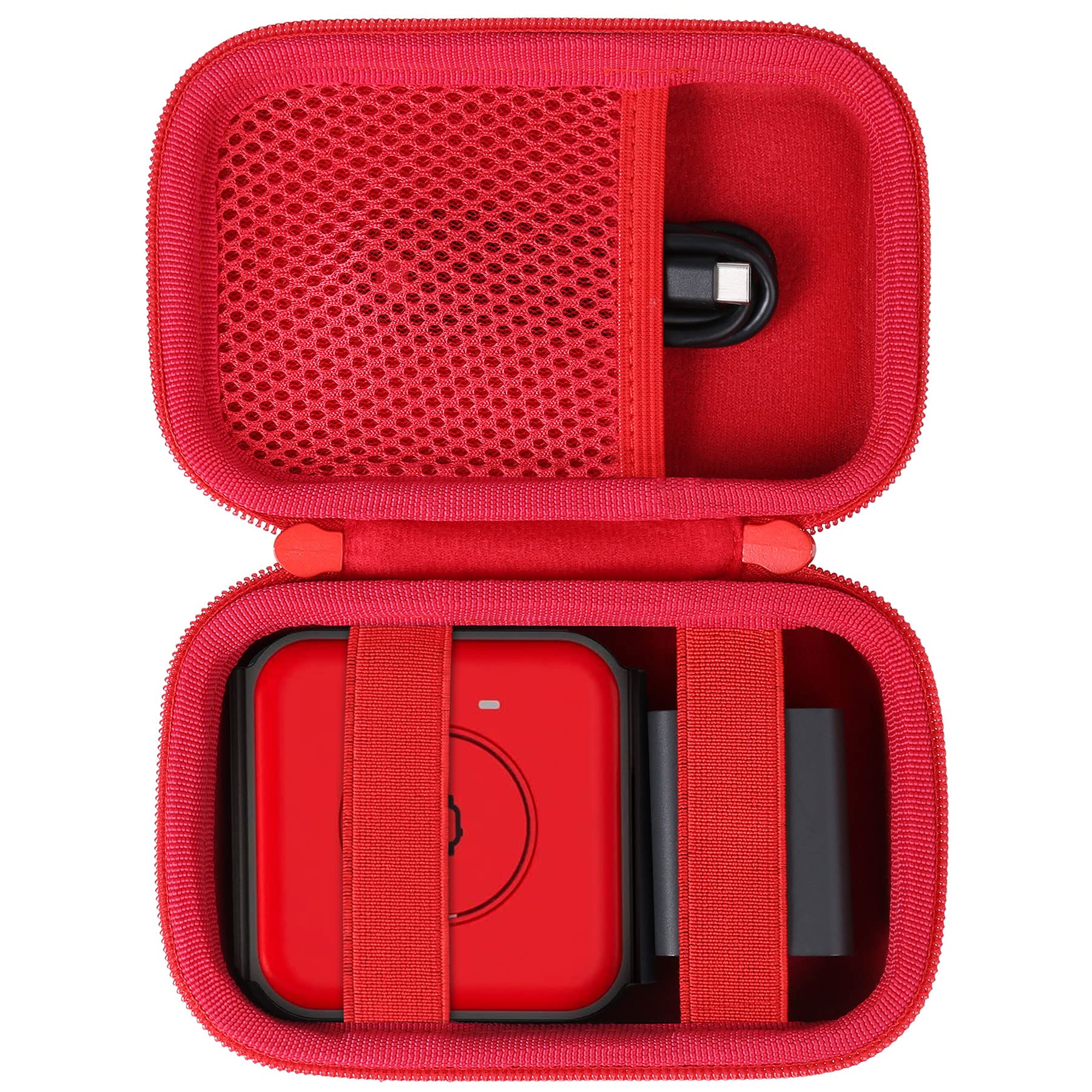 Aenllosi Hard Carrying Case Replacement for UCOMX Nano 3 in 1 Foldable Wireless Charging Station (Red,Case Only)