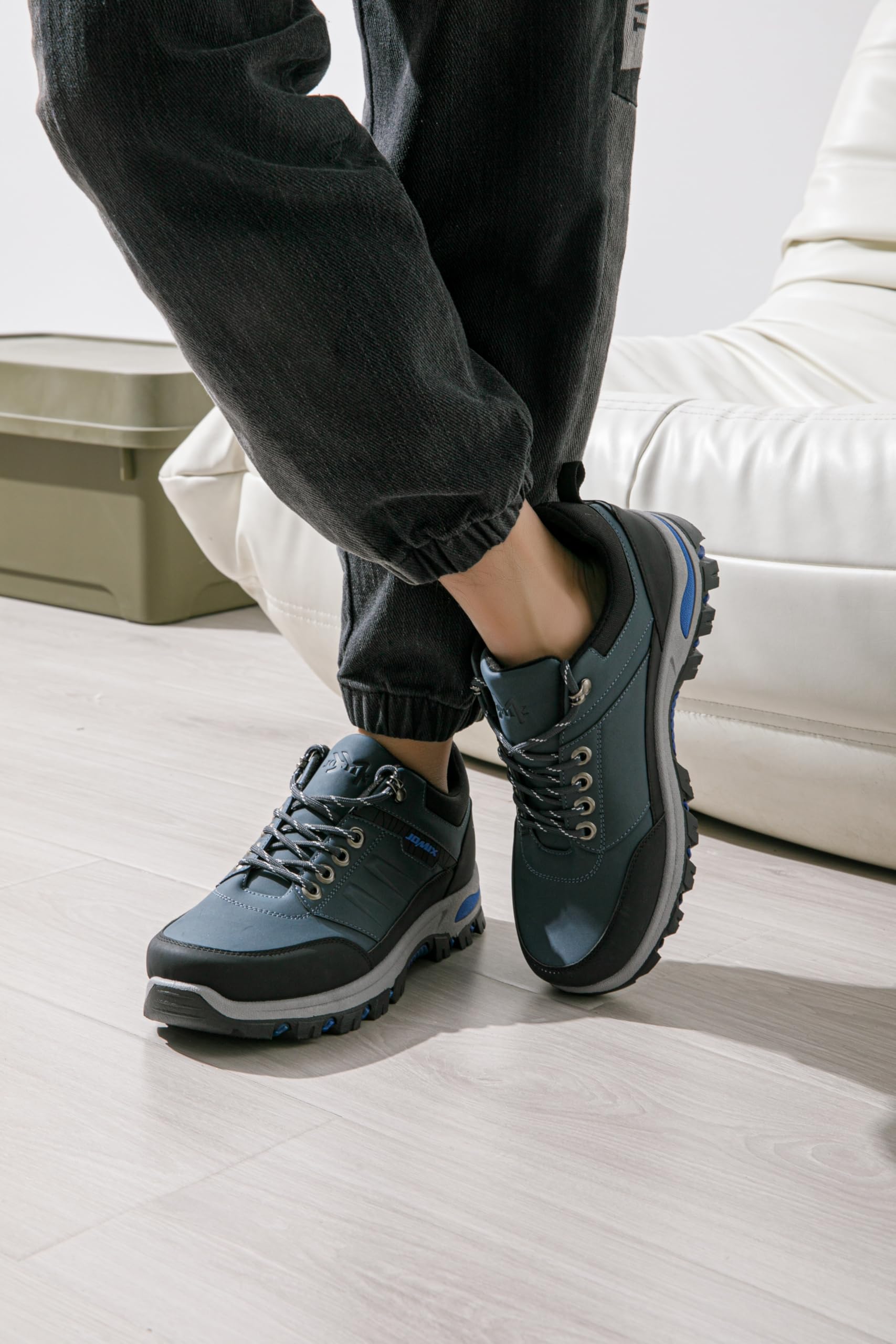 JOMIX Scarpe Uomo Trekking Scarpe da Montagna Antiscivolo e Ammortizzanti Traspiranti e Leggere per Arrampicata e Alpinismo all'Aperto