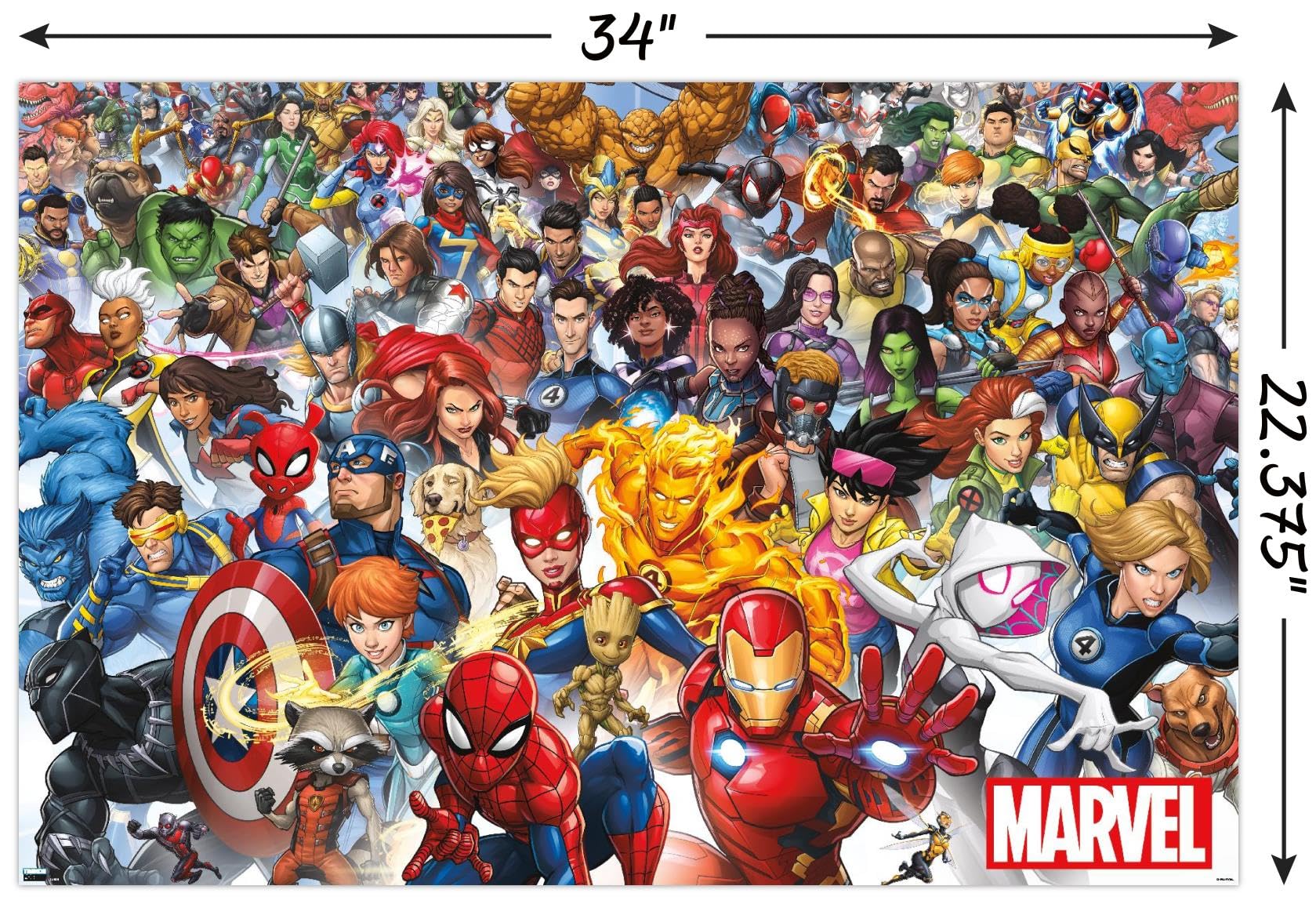 マーベルポスター Amazon.com: Trends International Marvel Comics The Marvel Lineup