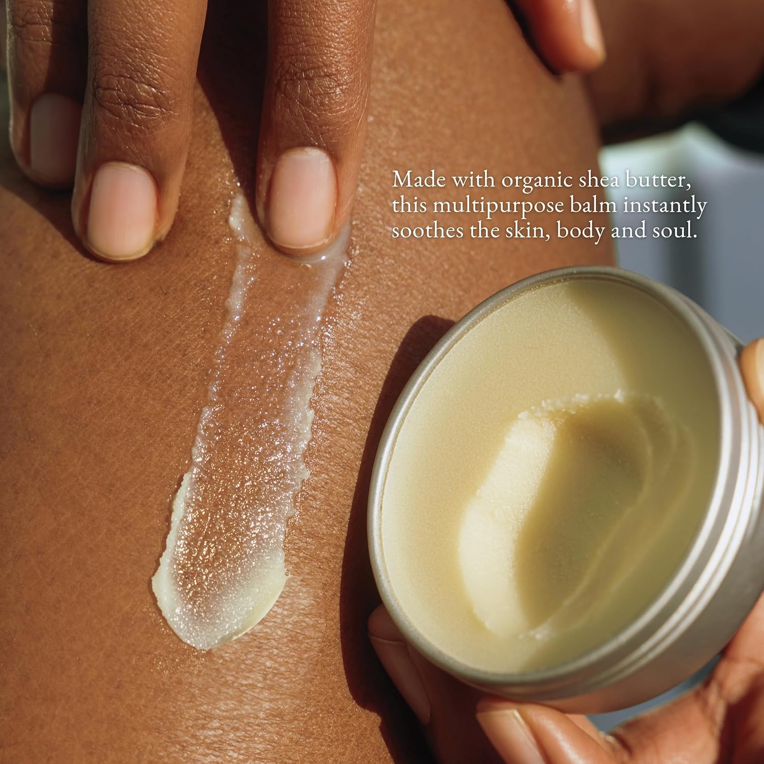 Multi-Use Restore Balm – Organic Shea Butter Skin Balm for Face Body Lips – Hydrating Repair Moisturizer for Dry Sensitive Skin – Travel Size Botanical Aromatherapy Balm