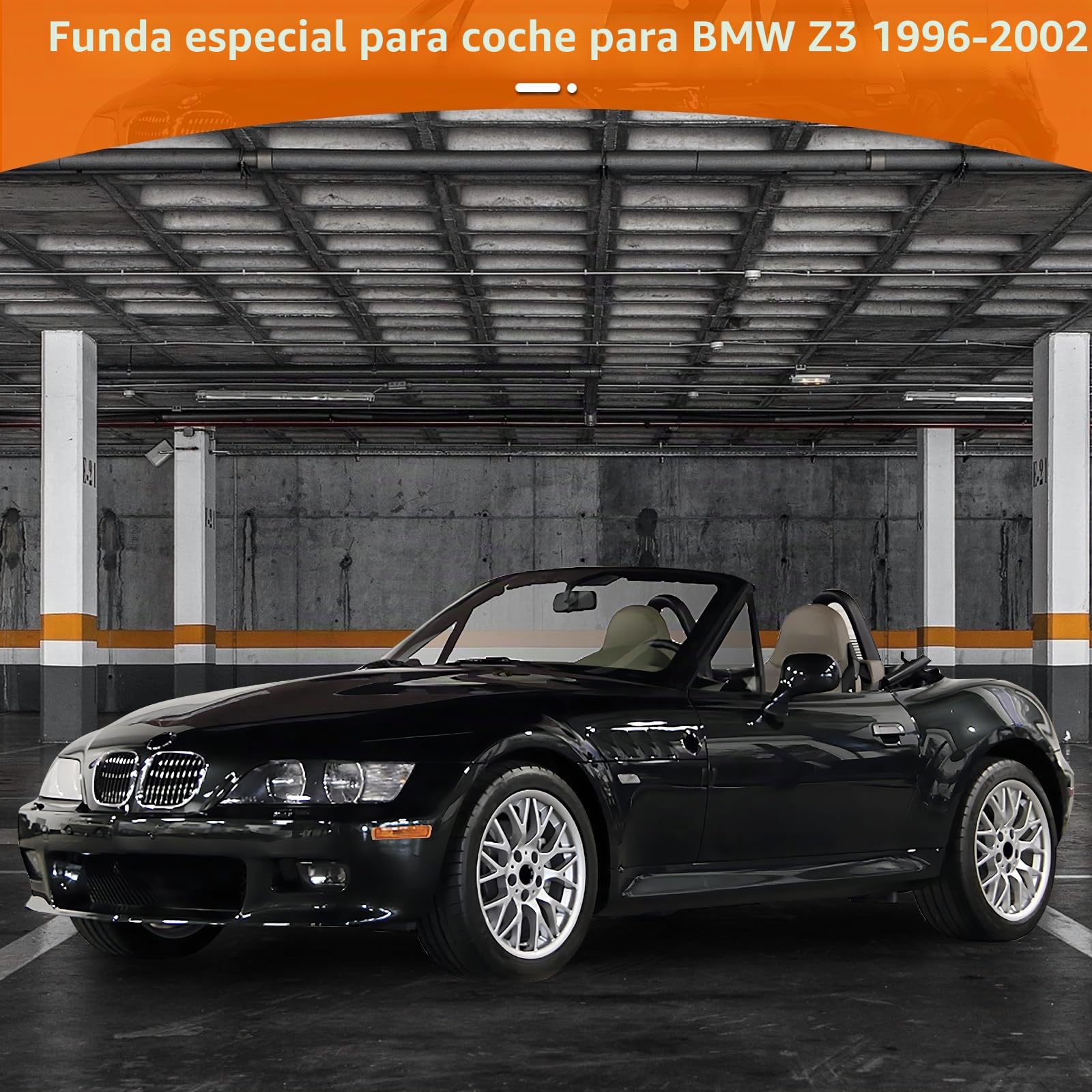 Cubierta para Coche BMW Z3 1996-2002, Interior Elástico, Lona Protectora Resistente al Polvo, Transpirable | Lona protectora para coche, impermeable, transpirable