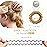 TIZZYT Hair Ties, 18 Count - Vintage matte color Spiral Hair Ties, No Crease, Suitable For Women And Children With Thick Or Thinning Hair