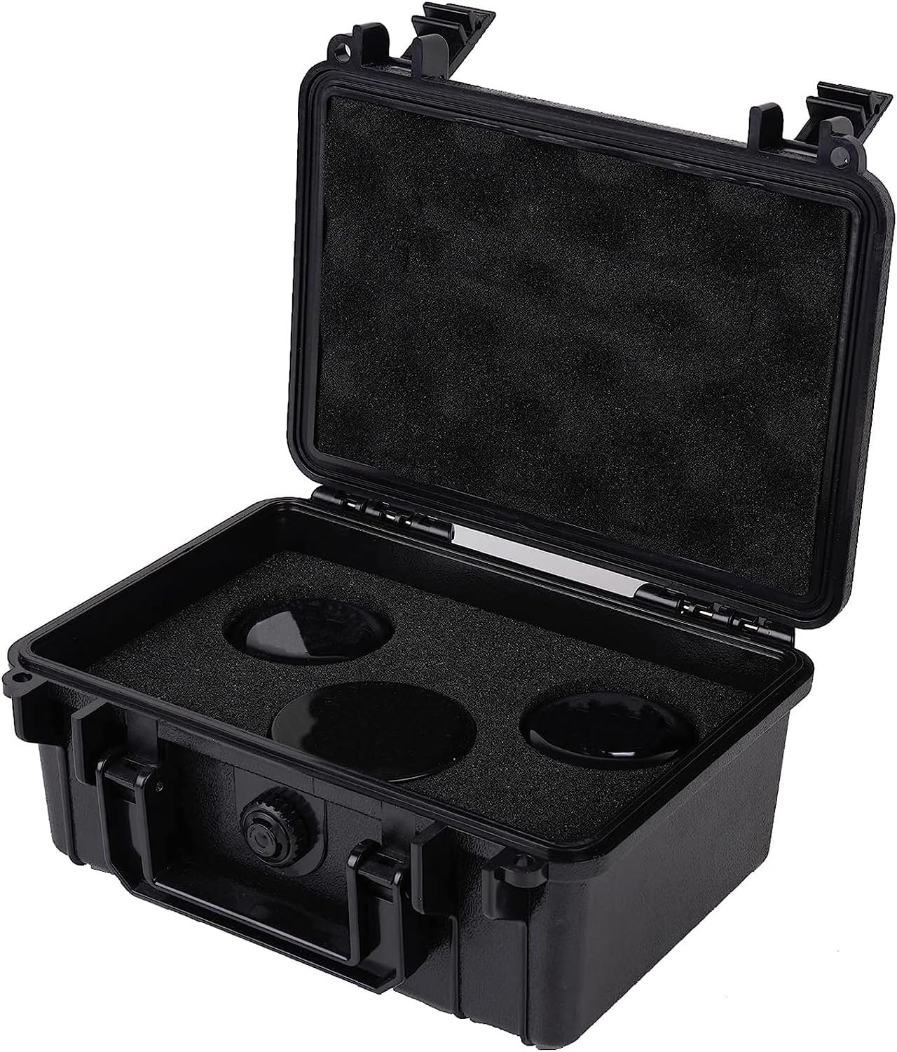 Vakuny Smell Proof Storage Box - ABS Plastic Storage Container with Lock - Portable Waterproof Box - Black Padded Storage Box - 14 Piece Accessories Kit Set Suit for Travel Gifts
