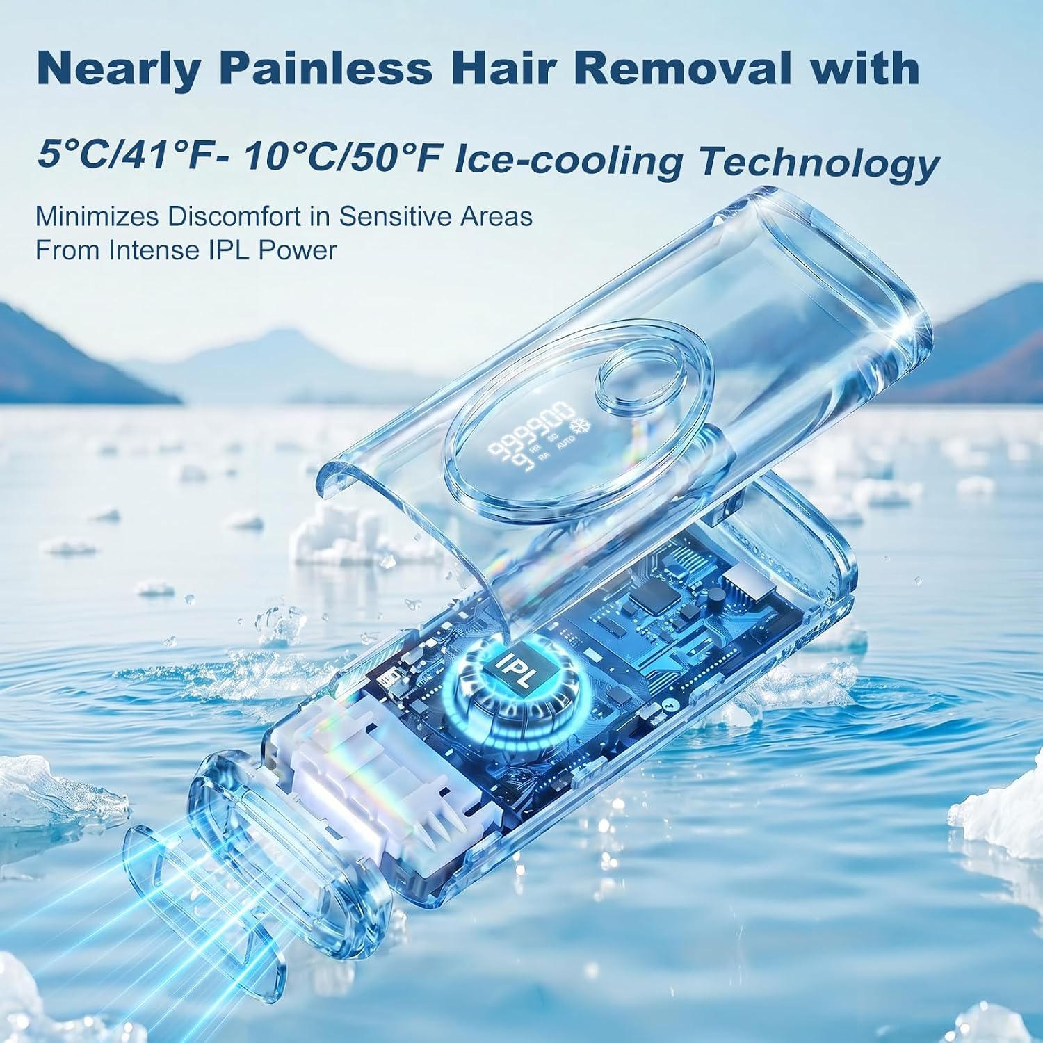 IPL Laser Hair Removal Device for Women & Men,for Full Body & Bikini Line