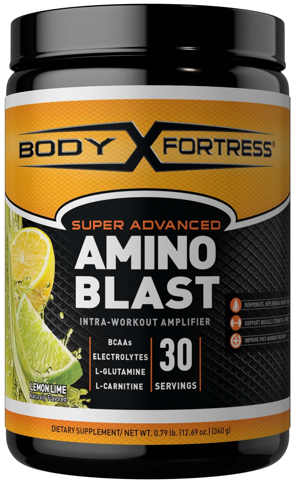 Body Fortress Super Advanced Amino Blast, Lemon Lime, 360 Grams