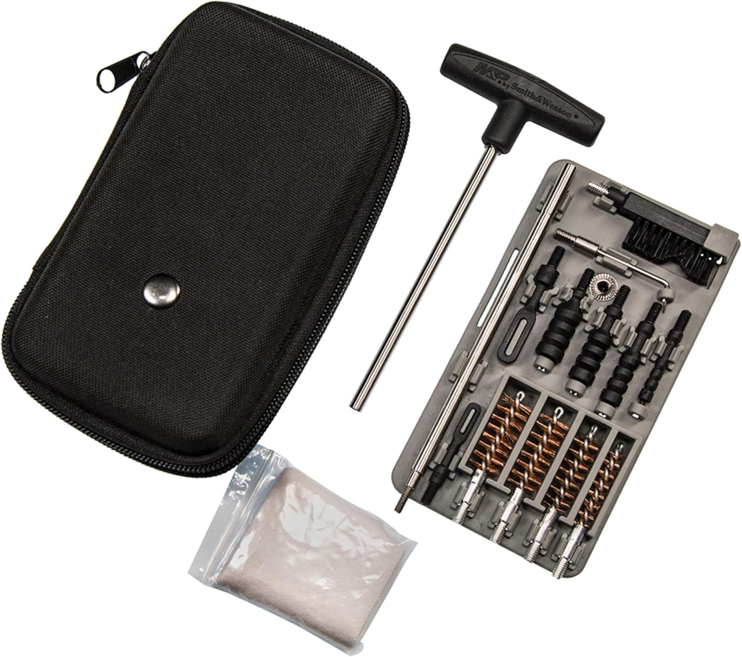Smith & Wesson Compact Cleaning Kit, Compatible with Rifles, Pistols, and Handguns, for Cleaning, Maintenance, and Gunsmithing