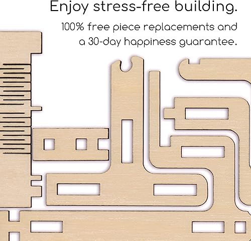 Miniatura 4 de Intrism Pro - Rompecabezas 3D para adultos kit de laberinto de mármol de madera para construir jugar y exhibir cubo de 8 pulgadas manualidades para