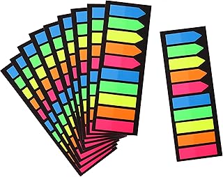 2000 Pieces Page Markers Tabs,Colored Sticky Tabs for Books, Notebooks,Index Tabs,Arrow Page Sticky Flags