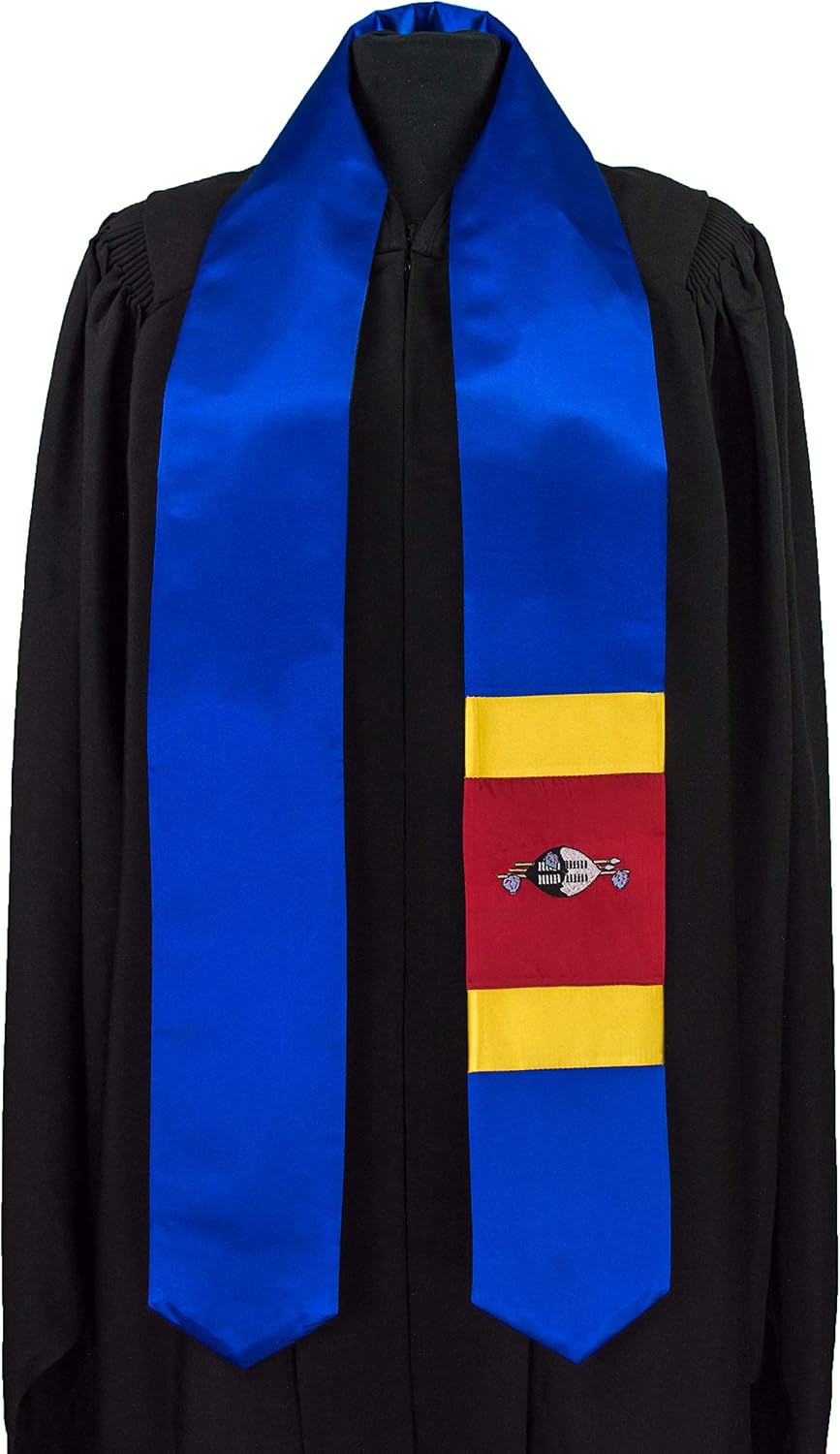 Vision Wear Eswatini Flag Graduation Sash/Stole International Study Abroad Adult Unisex