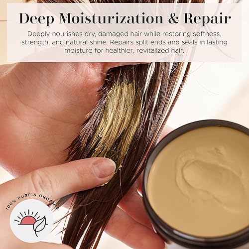 Miniatura 2 de era of nature Aceite de batana duro crudo y sin refinar, 100% aceite de batana de Honduras para cabello y cuero cabelludo, nutre, fortalece y apoya