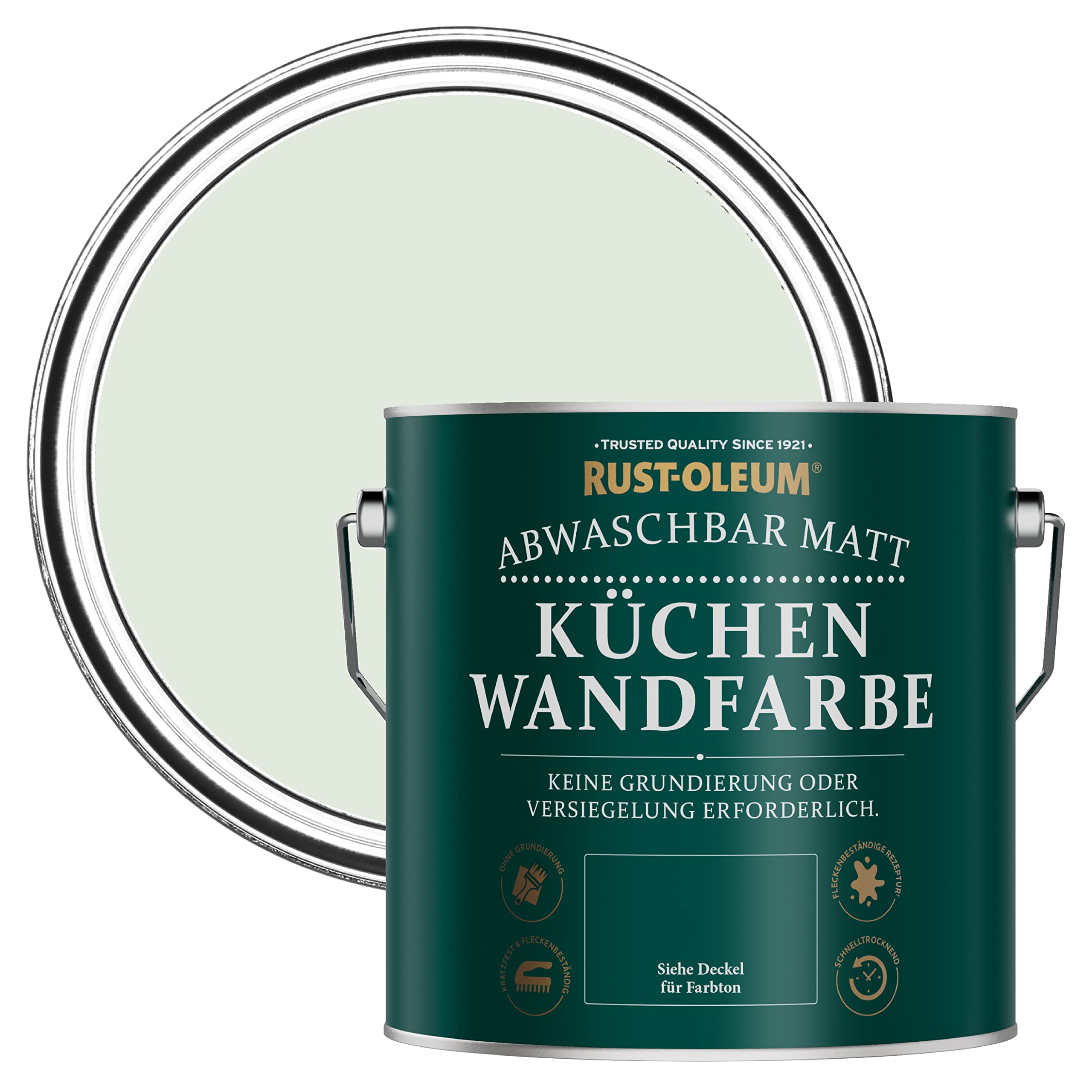 Rust-Oleum abwaschbare matte, geruchsarme grün Küchenwandfarbe - Salbei-Nebel 2,5 Litres