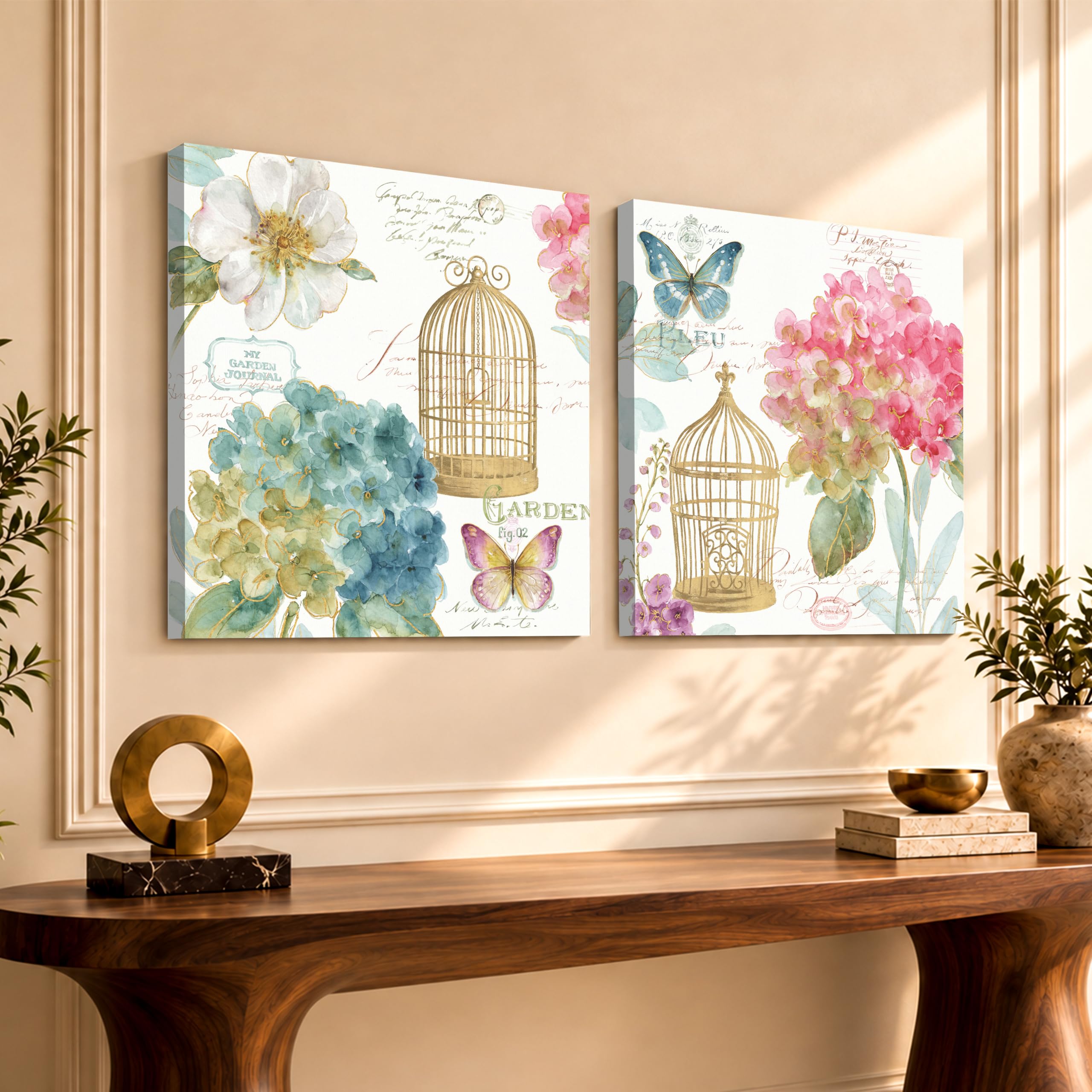 Vintage Floral Canvas Painting - Wall Art -30 Vintage Floral Canvas Painting - Wall Art -30