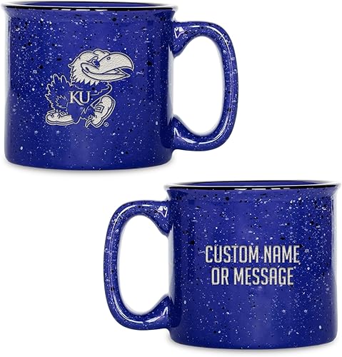 Miniatura 87 de Rico Industries NCAA Utah Utes - Taza de café personalizada de 12 onzas con logotipo grabado con láser profundo, taza de cerámica para acampar con