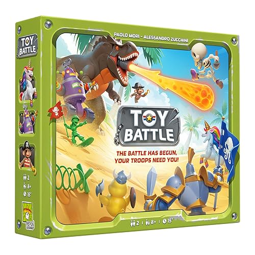 Asmodee Toy Battle Board Game - Tactical Tile Placement and Troop Strategy Game with 8 Unique Terrains, Fun Family Game for Kids & Adults, Ages 8+, 2 Players, 15 Minute Playtime