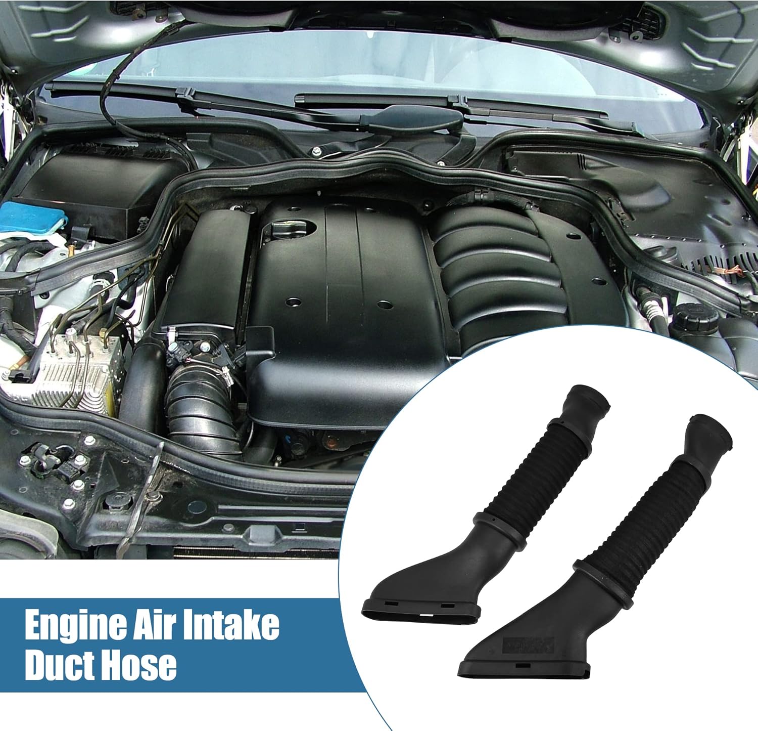 X AUTOHAUX 2pcs Engine Air Intake Duct Hose Right Left Side for Mercedes-Benz W166 GL450 GL550 ML550 A2780902582 A2780902482