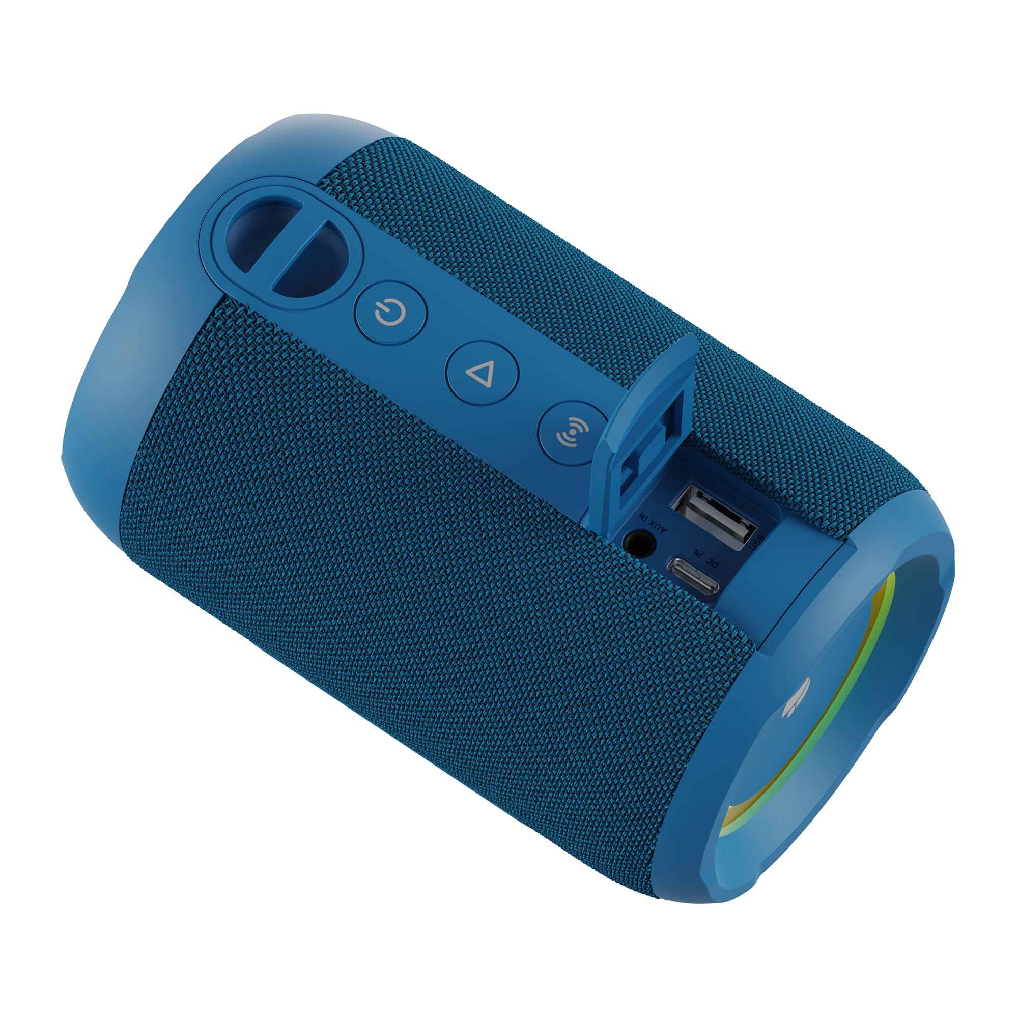 NGS Roller Fury 2 Tiny Blue – Altoparlante Bluetooth portatile, sommergibile IPX7, 20 W, True Wireless TWS, USB, batteria 7 ore, blu