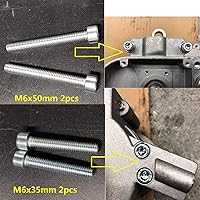 Vista 5 de Pernos del motor Studs,Juego de tornillos, motor de gas de 2 tiempos yd100/66cc/80cc, bicicleta motorizada a gas