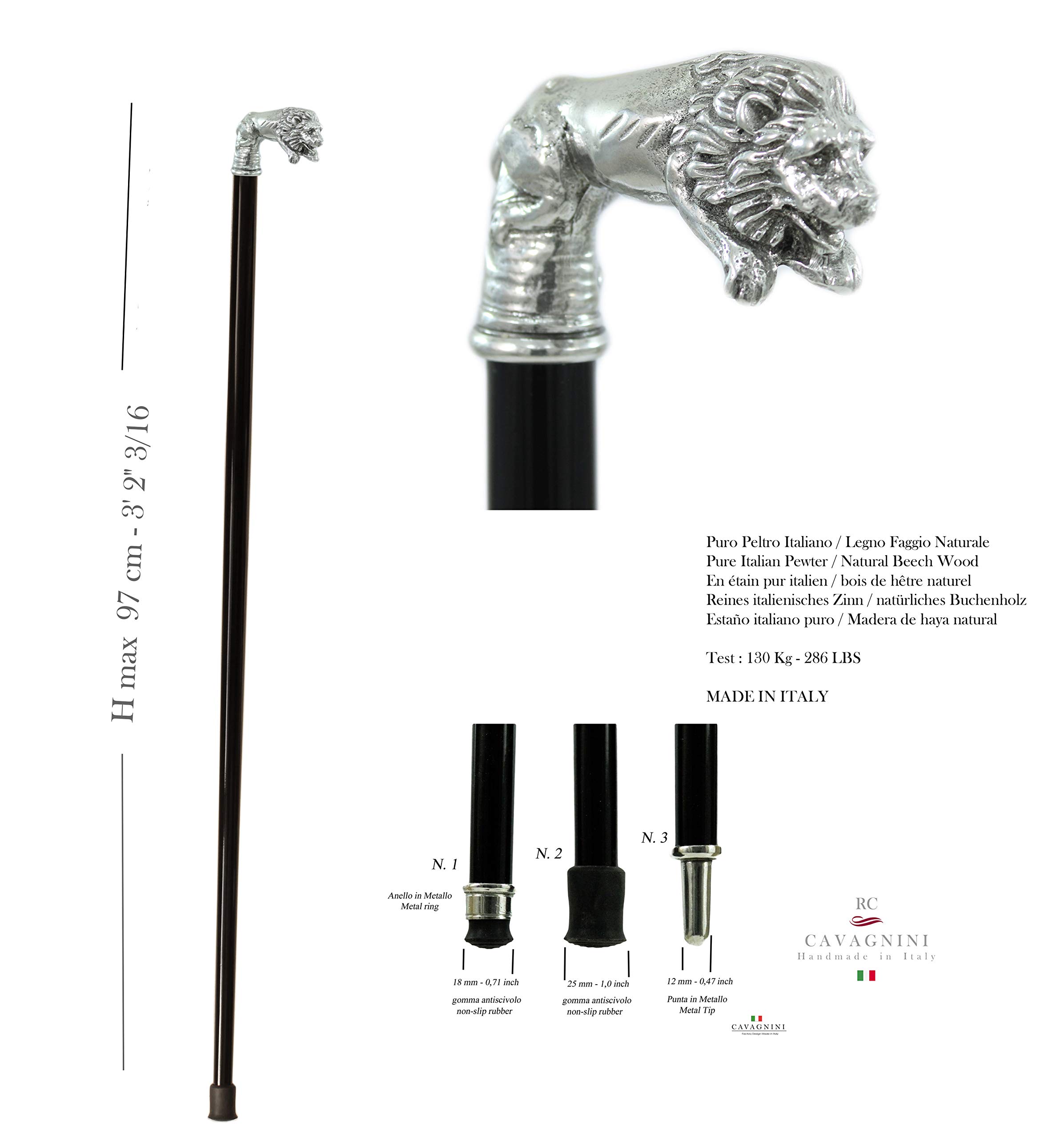 Bastones para Caminar Elegantes artesanales en Madera ortopédica Hombre Mujer Personalizado Negro 97 cm.