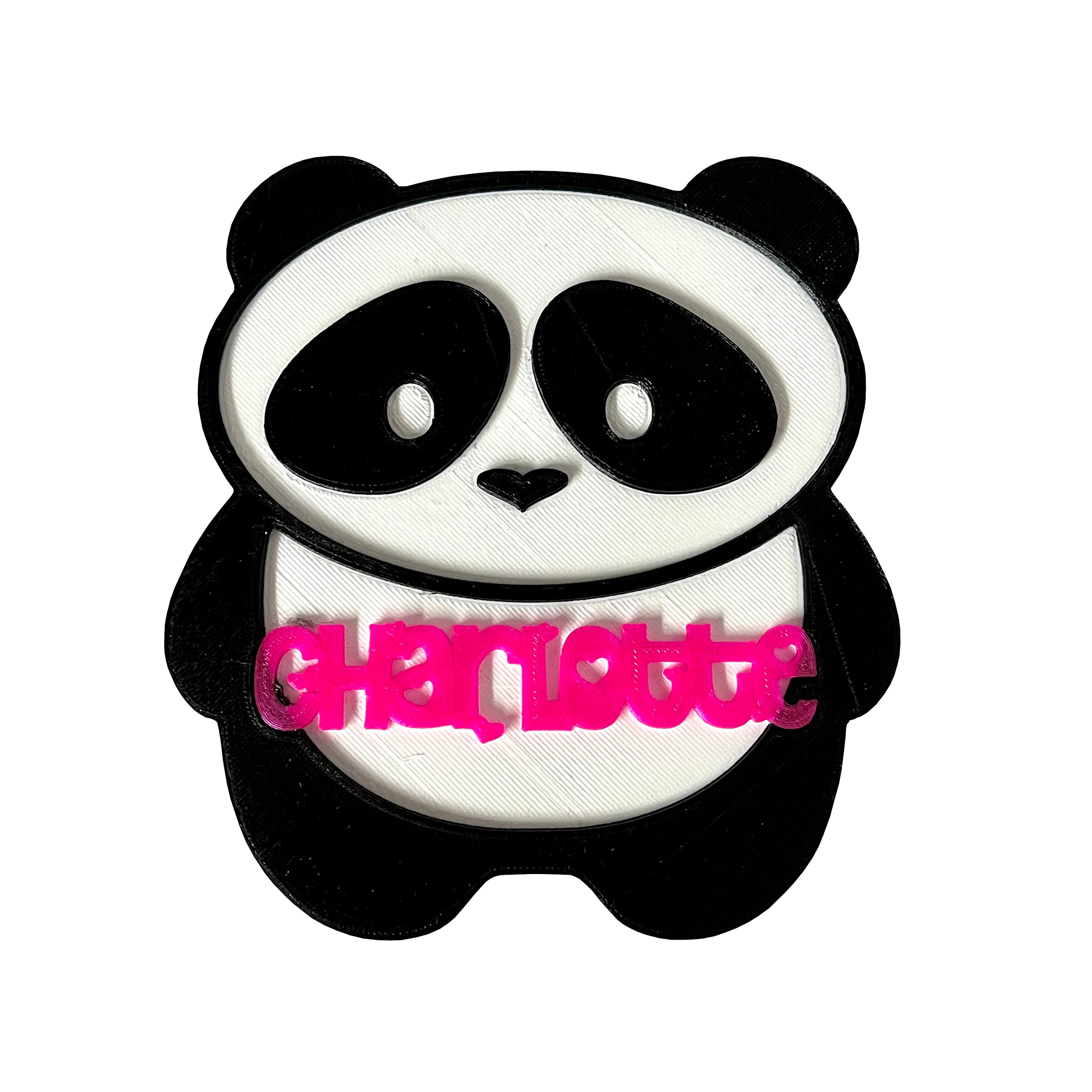 Panda Door plaque - Personalised - Door Sign - Name Sign - Rainforest Animal - Door Hanger - Children's Bedroom - Nursery - Home Decor