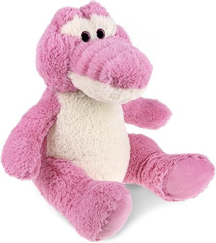 DolliBu Animal de peluche de cocodrilo Suave peluche abrazable de cocodrilo rosa, adorable juguete de peluche para jugar, lindo regalo de animales