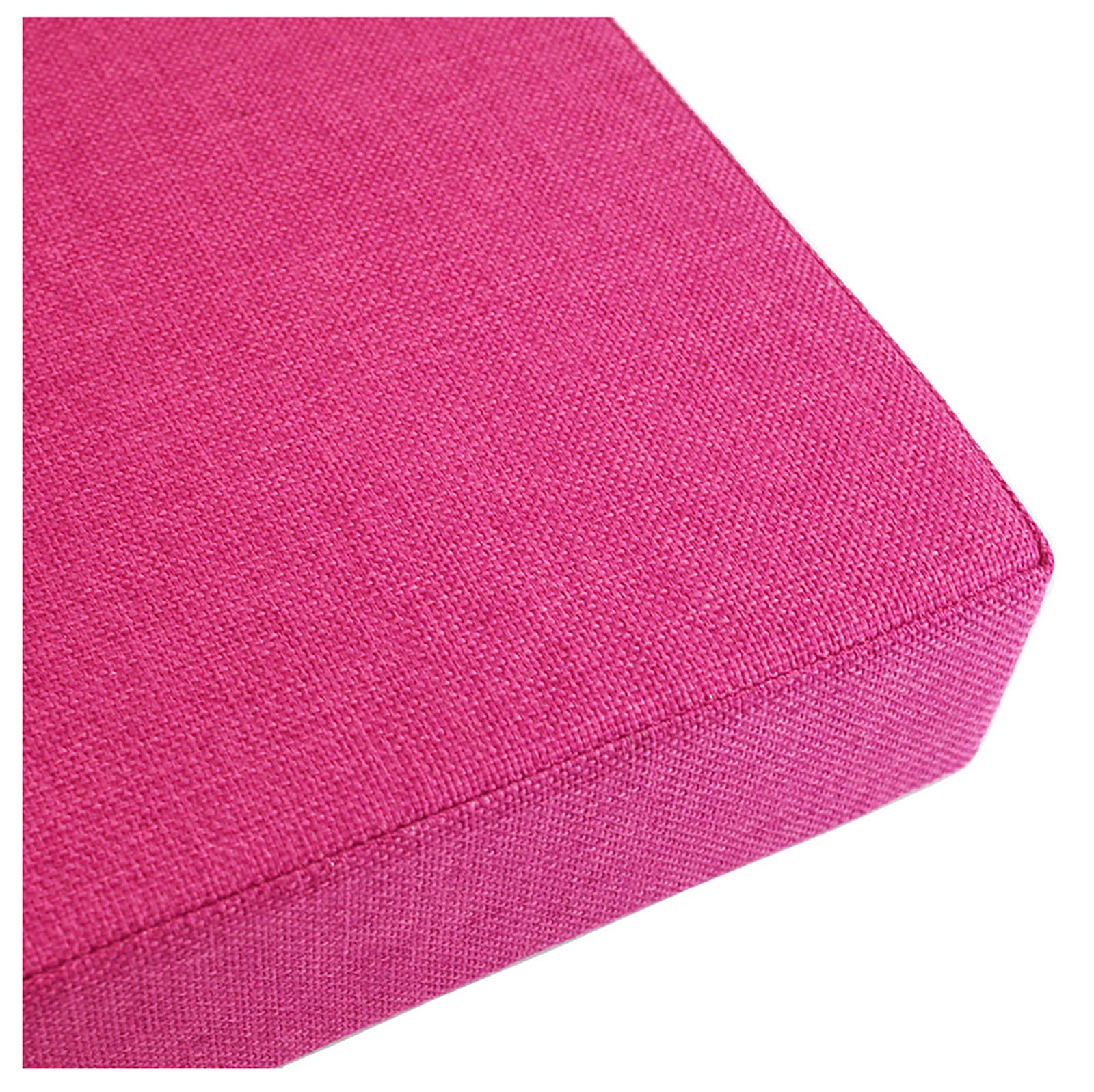 Coussin de banc extérieur premium rose 200 cm avec matelassage épais de 10 cm