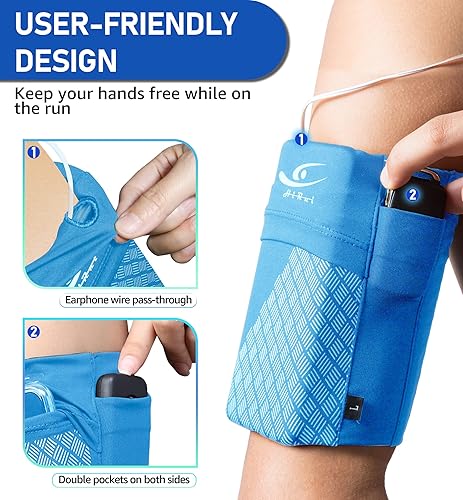 Miniatura 4 de HiRui Brazalete deportivo universal para teléfono celular, brazalete para correr para entrenamiento de ejercicio, compatible con iPhone 1515PlusPro