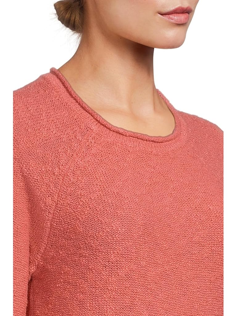 Coral L.L.Bean Midweight Cotton Slub Rollneck Pullover