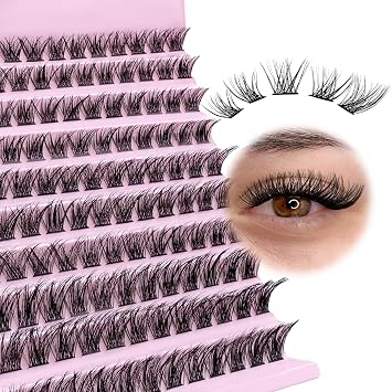 Natural Wispy Lash Clusters 9-14mm Eyelash Clusters C Curl Cluster Eyelash Extensions False Eyelashes Individual Lashes 9mm 10mm 11mm 12mm 14mm 120 Clusters