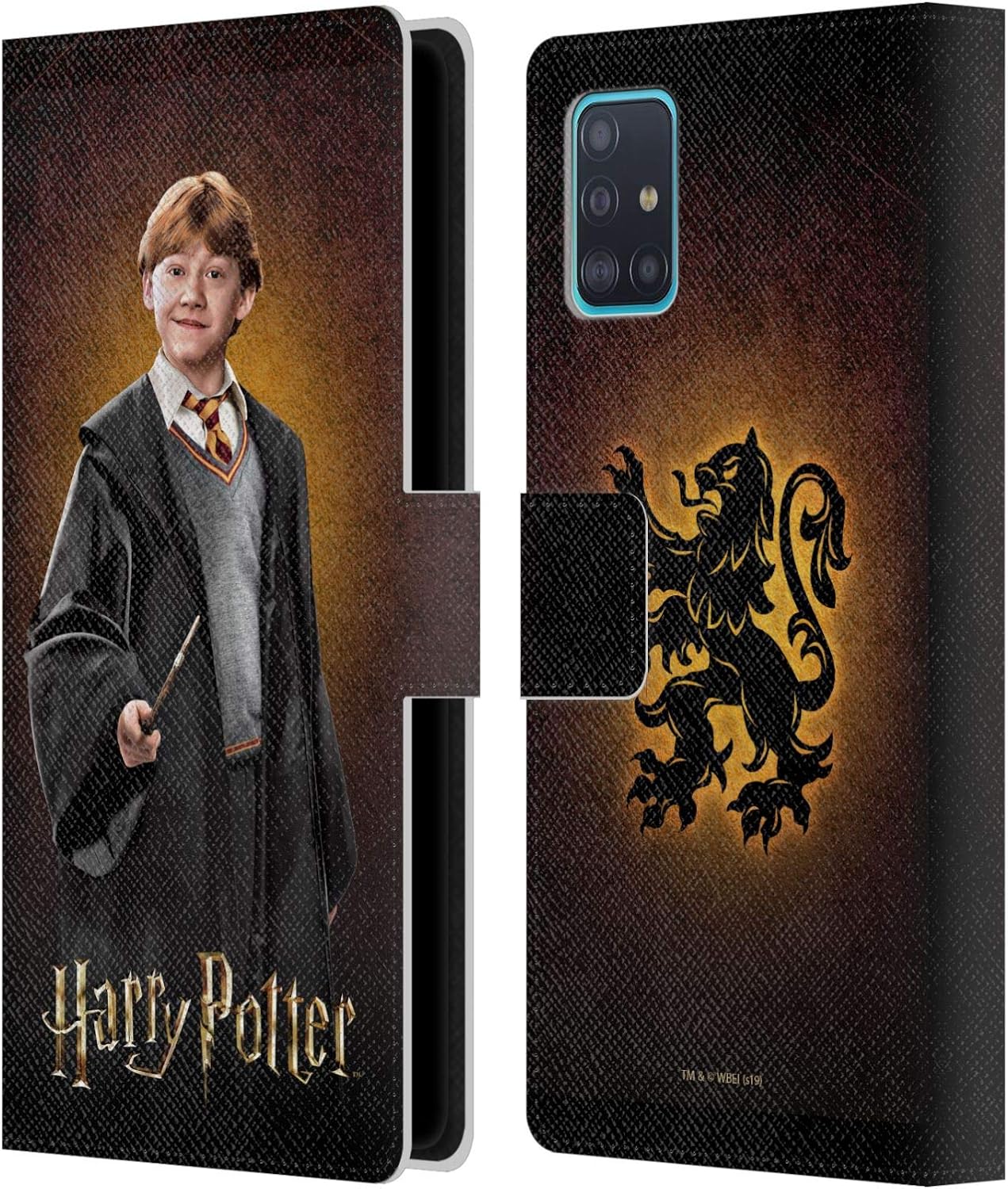 Head Case Designs Officially Licensed Harry Potter Ron Weasley Chamber of Secrets IV Leather Wallet Case Compatible with Samsung Galaxy A51 (2019)