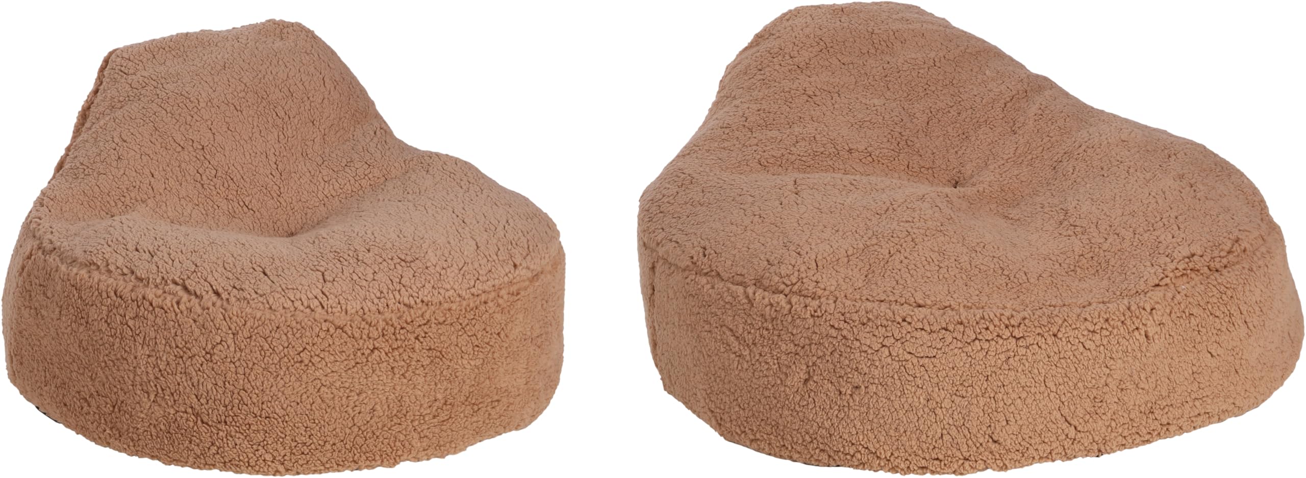 Panier Chien - Panier Chat - Sofa Felpa Moka - 58x58x33 cm - Coussin Peluche Confortable avec Housse Amovible Lavable et Fond antidérapant