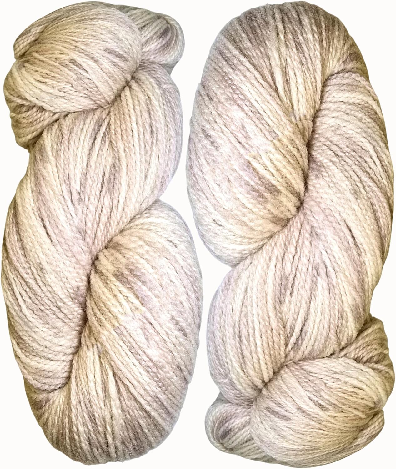 Sunny Cat Fusion Wool Yarn – Set of 2 Skeins Wool Blend – 100g/3.5oz Each – 400m/435yd – Made in Turkey. Hand Dyed Natural Colors. Premium Medium Weight Yarn for Knitting & Crochet (Sunstone Clay)